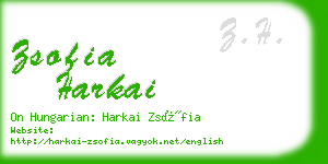 zsofia harkai business card